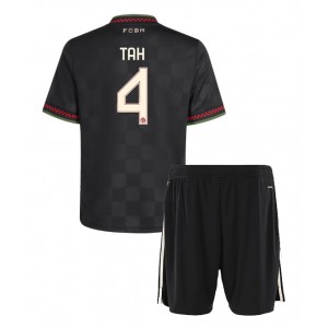 Fotbalové Dres Bayern Munich Jonathan Tah #4 Dětské Třetí Oblečení 2025-26 Krátký Rukáv (+ trenýrky)
